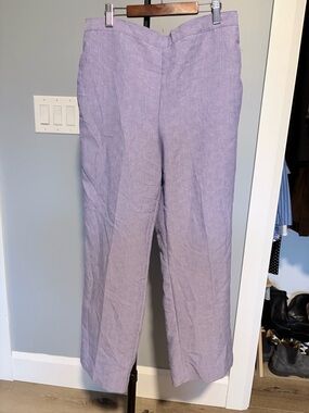 Alfred Dunner Lavender Elastic Waist Pants